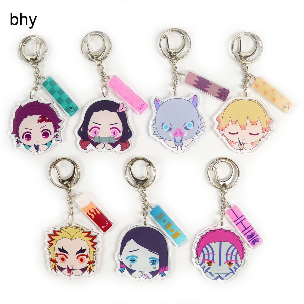 Móc khóa acrylic họa tiết phim Thanh Gươm Diệt Quỷ Kimetsu No Yaiba