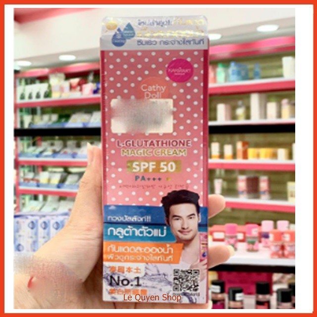 [CHÍNH HÃNG] Kem Chống Nắng WHITENING SUNSCREEN L-GLUTATHIONE MAGIC CREAM SPF 50 PA+++