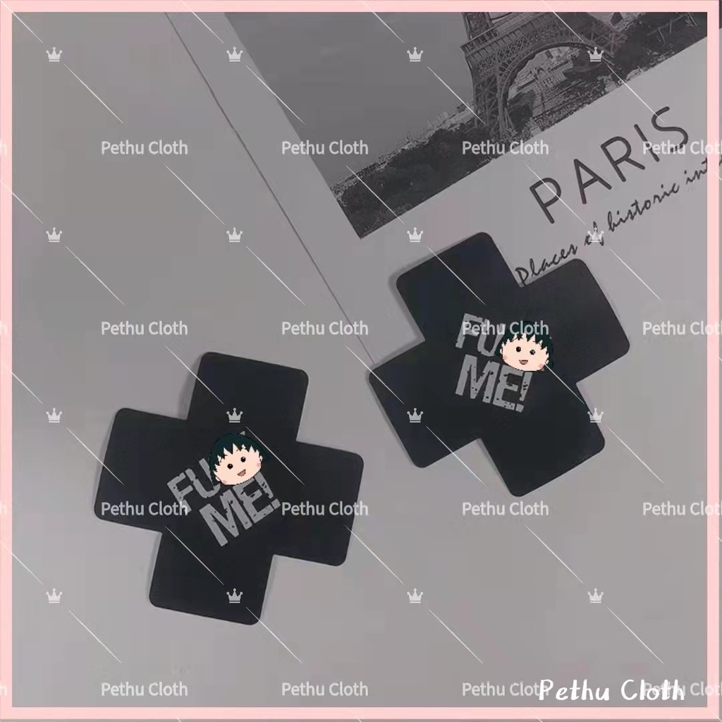 （Q1,HCM）【F*ck me】miếng dán ngực siêu sexy---Có thể kết hợp với bất kì váy ngủ nào của shop