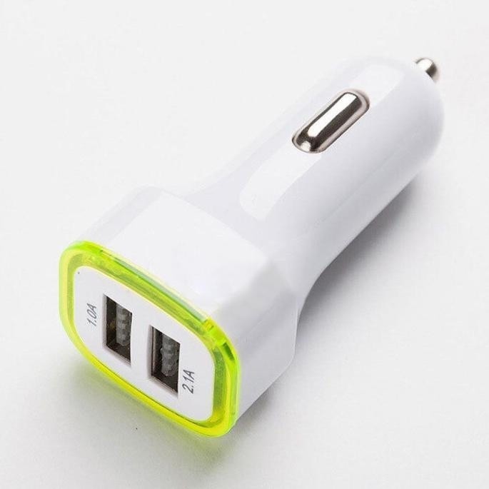 Bộ sạc 2 cổng USB 2.1A LED cho iPhone / Samsung / HTC