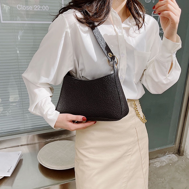 Túi Đeo Vai Màu Trơn Phong Cách Phương Tây Thời Trang