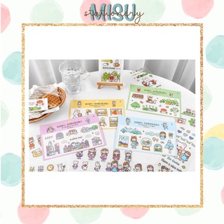 Deco Sticker 4 tấm PVC Infeel.me cute cực phẩm - MiuSua
