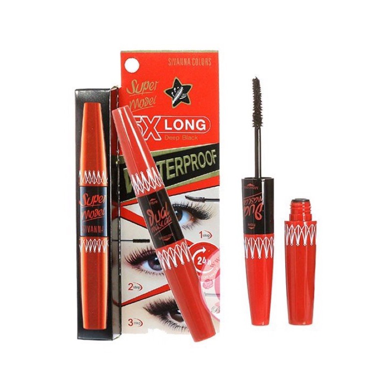 Mascara Hai Đầu Sivanna Super Model 5X Long HF893