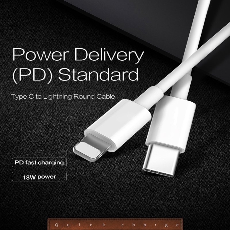 PD nhanh Sạc cáp / USB C sang công ty Lightning / 18W 3A / Dữ liệu dây cho iPhone 11 Pro XS Max 8 Plus Macbook