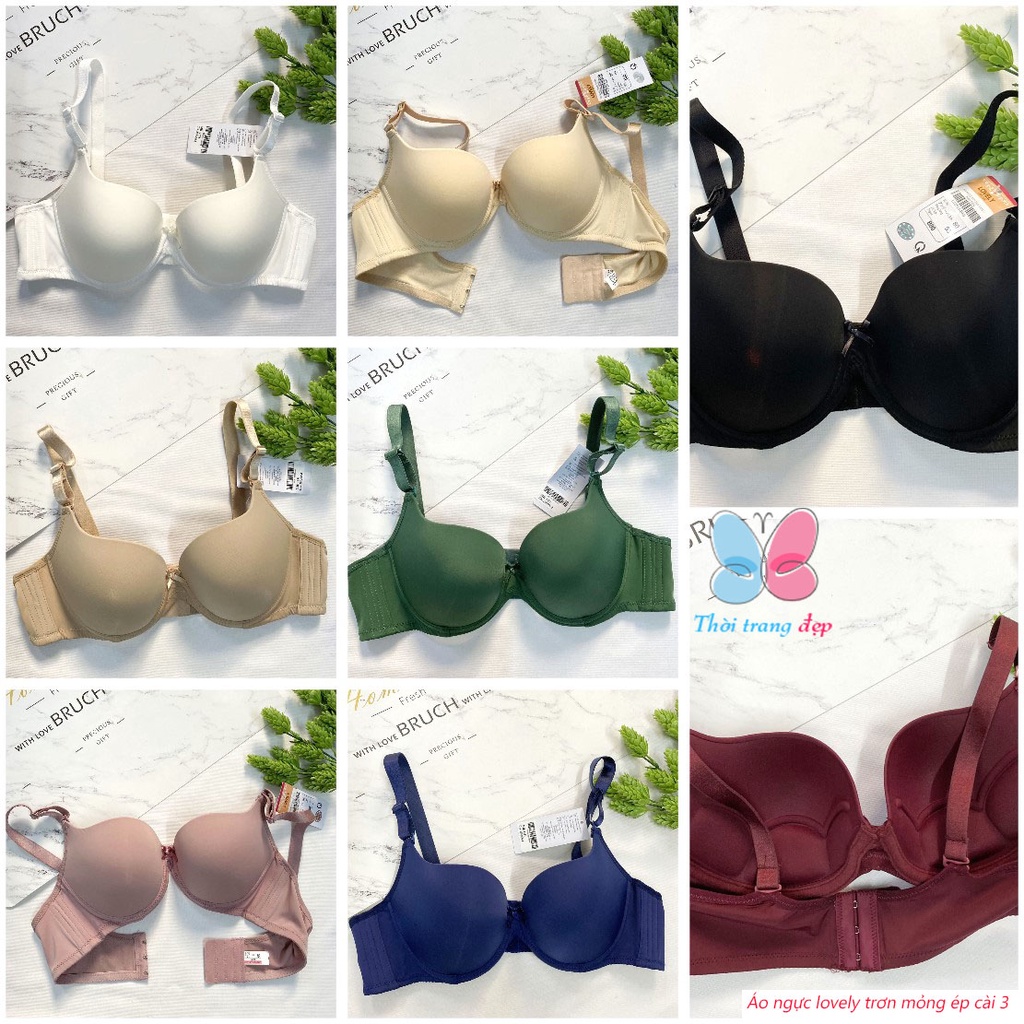 Áo ngực lovely trơn mút ép mỏng có gọng cài 3 - AL1251