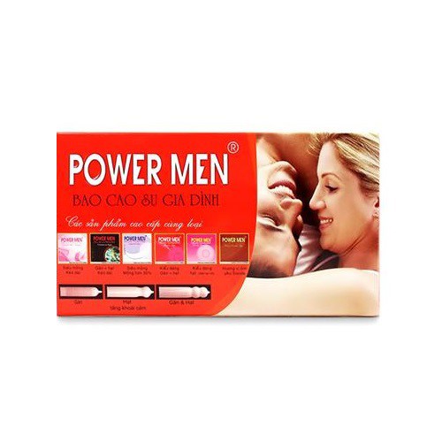 Bao cao su power men Gia Đình hộp 12 chiếc - [Siêu Rẻ]