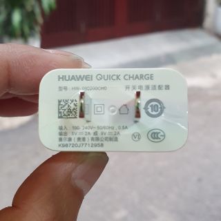 Củ sạc nhanh huawei quick charge 9v 2a 18w chính hãng kèm cáp type c hoặc micro usb