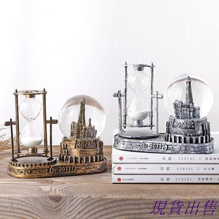 Đồng Hồ Cát Dạng Xoay Hình Tháp Eiffel Độc Đáo