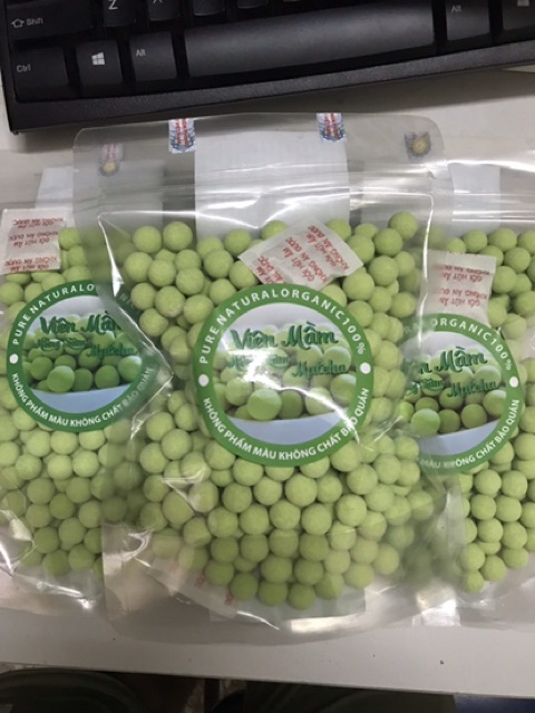 Combo 5 hũ viên mầm nguyên xơ, 5 hũ viên mầm matcha, 3 túi viên mầm matcha 250g