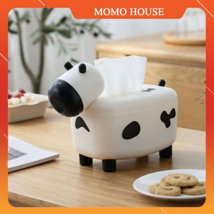 Con Bò Sữa Đựng Khăn Giấy Ăn Và Đựng Tăm Kết Hợp 2in1