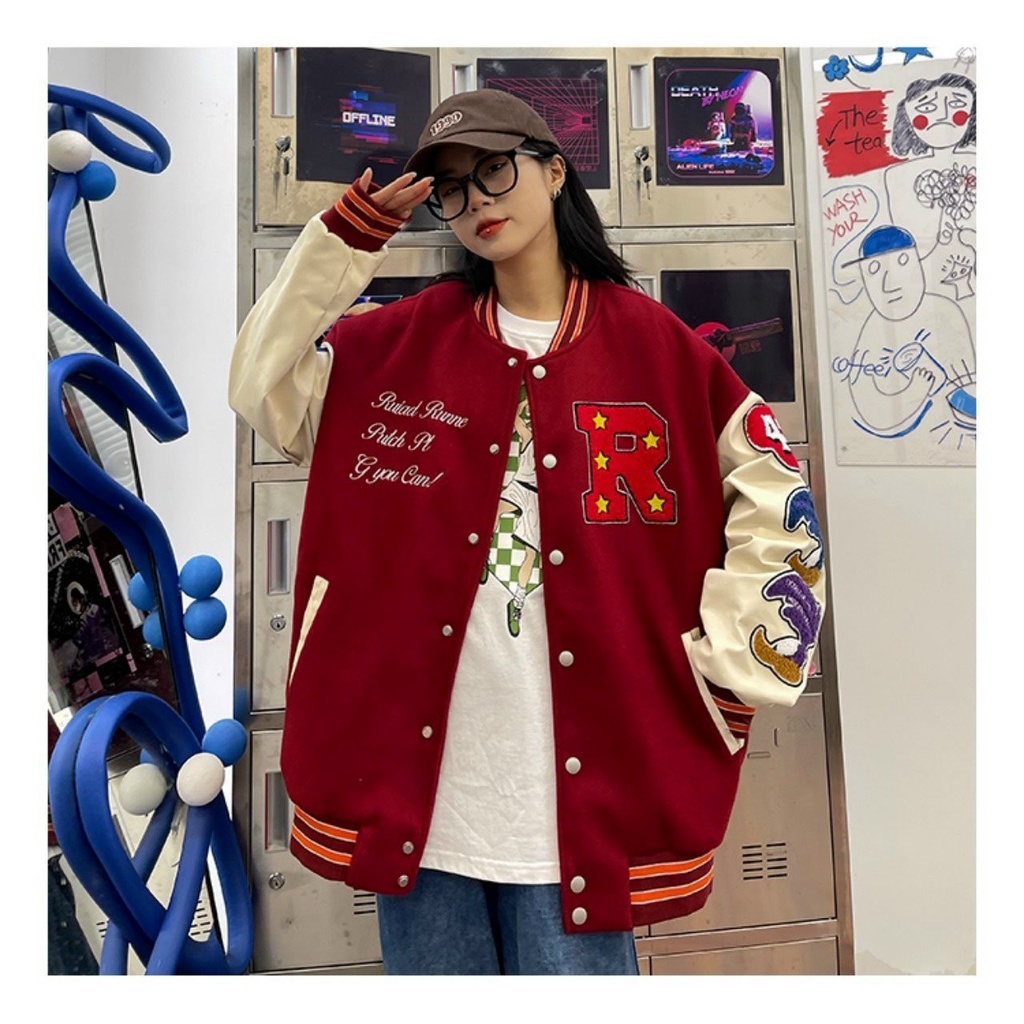 ÁO KHOÁC BÓNG CHÀY VẢI NỈ NGOẠI R PHỐI TAY DÙ CỰC CHẤT. FORM RỘNG &lt; 70KG NAM NỮ MẶC THOẢI MÁI.