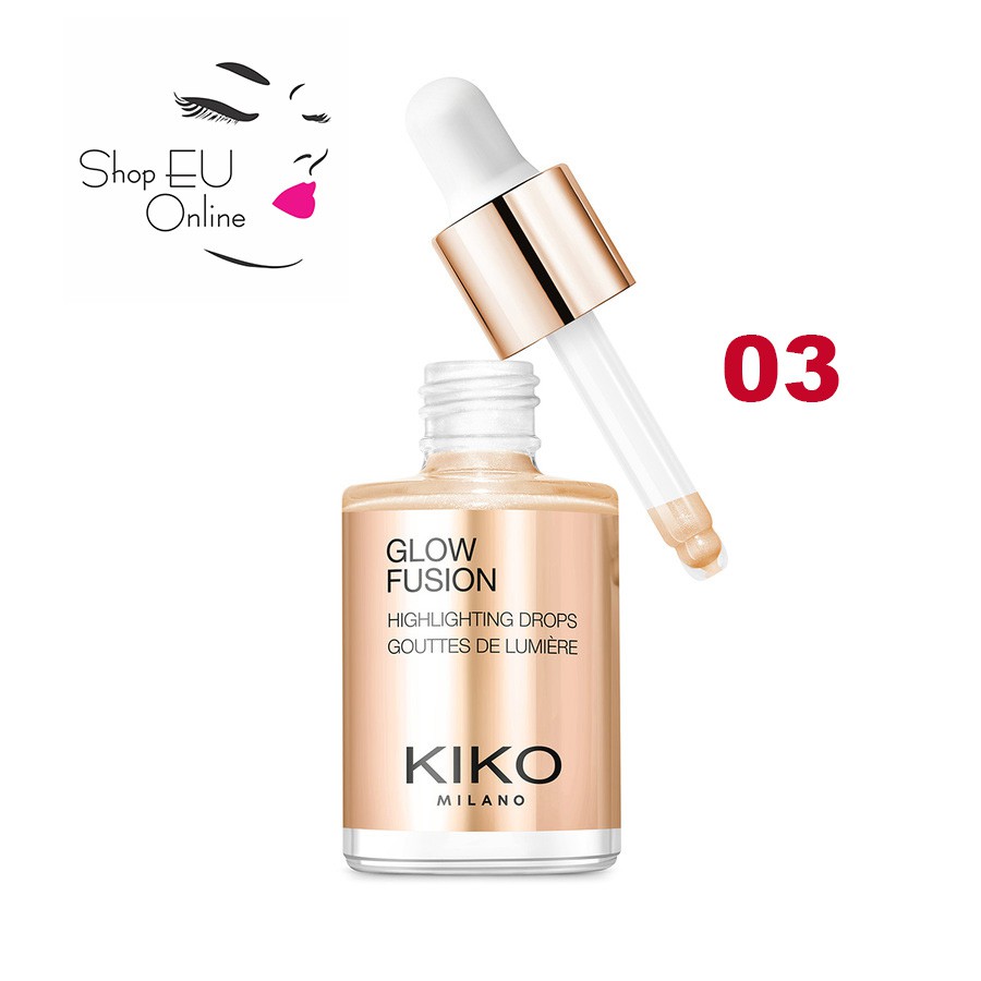 Kiko Highlighter/ Hiệu ứng sáng/ bóng FREESHIP Glow Fusion Highlighting Drops/ Kiko Milano/ Made in Italy - ý