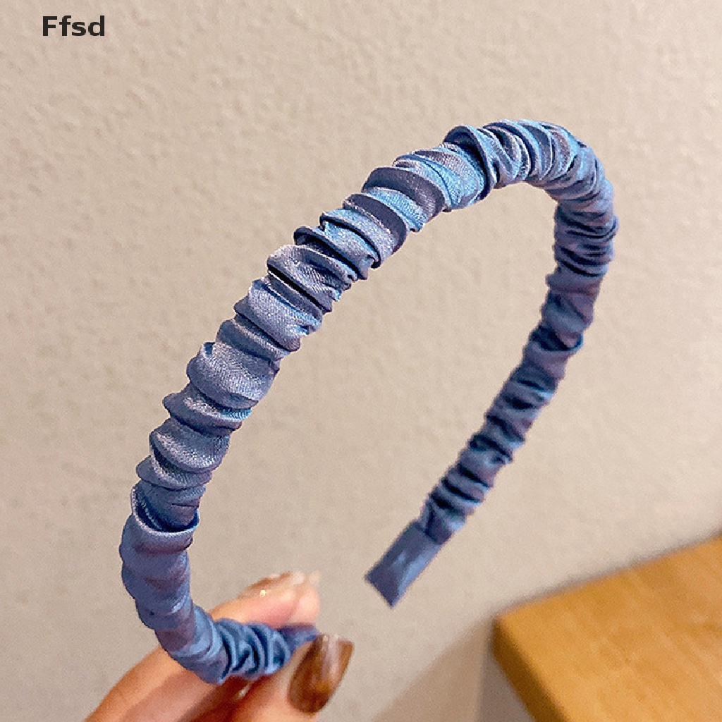 {Ffsd} Băng Đô Xếp Ly Mềm Mại Cá Nhân Thời Trang Thường Ngày Cho Nữ * Bán Chạy