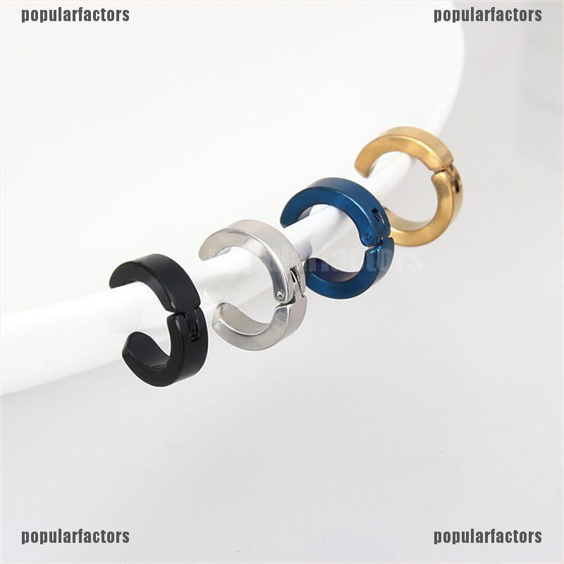 Khuyên Tai Nụ Nụ Nụ Bằng Thép Không Gỉ Phong Cách Punk Cho Nam Nữ