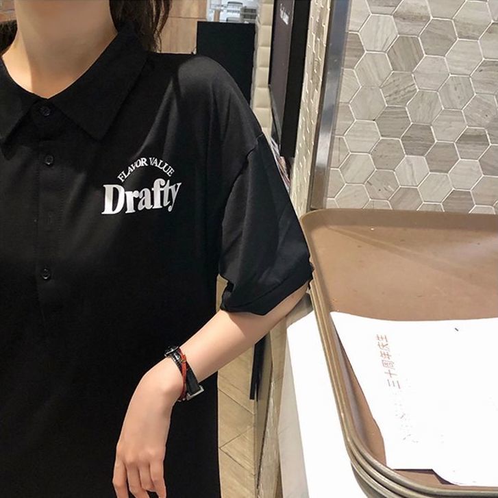 Đầm Thun Cổ polo Dáng Rộng Dài Quá Gối Màu Xám Có Size Lớn 300 Thời Trang Cho Nữ