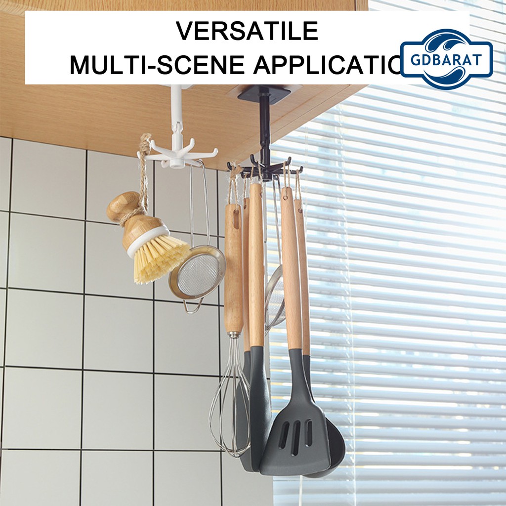 Giá Treo Đồ Xoay 360 Độ Đa Năng Tiện Dụng Cho Phòng Tắm / Nhà Bếp