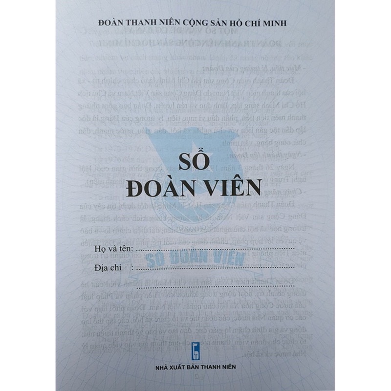 Sổ Đoàn viên mẫu mới nhất-Chính hãng