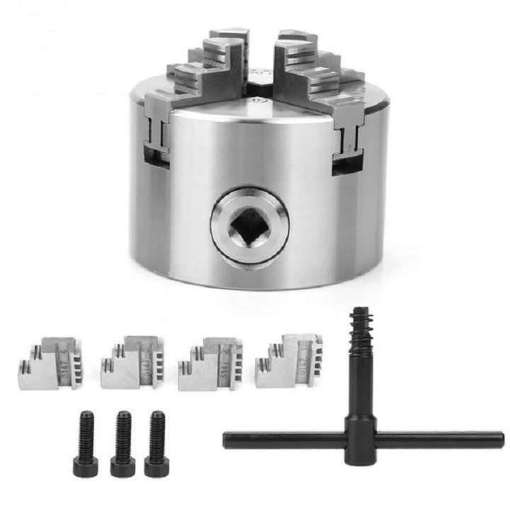 Mâm cặp 4 chấu K12-100 đường kính mâm cặp 100mm