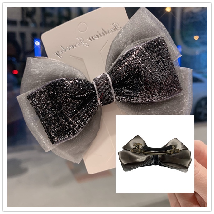 Dây Buộc Tóc Đính Nơ Ruy Băng Xinh Xắn Cho Nữ