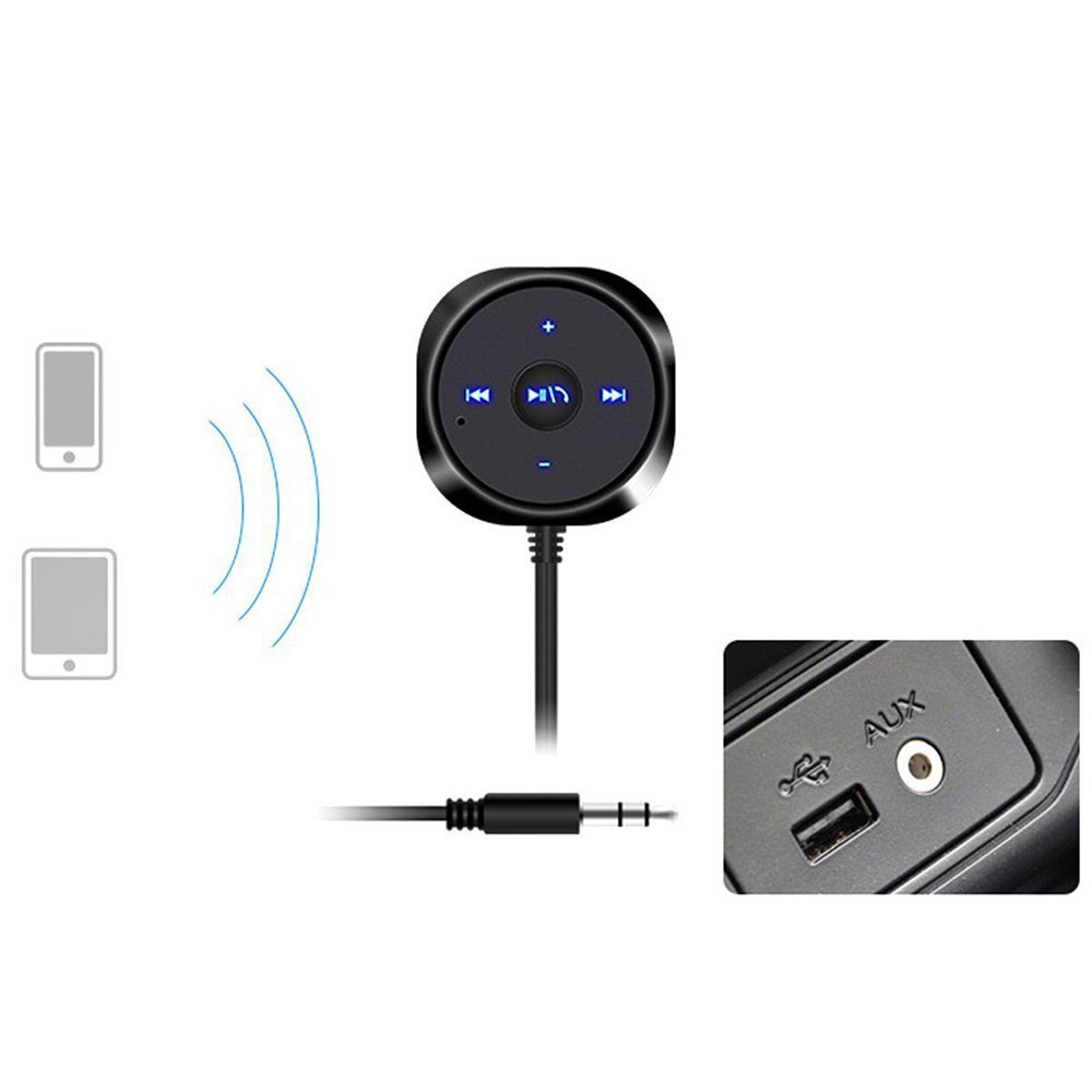 Thiết bị phát nhạc Bluetooth không dây 3.5mm gắn cổng AUX cho xe hơi