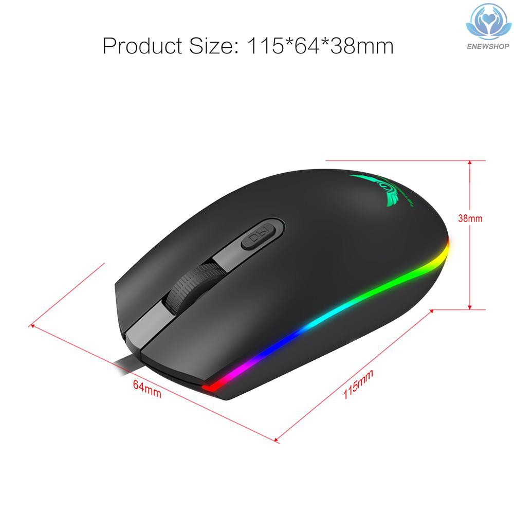 Chuột Chơi Game Zerodate S900 1600dpi 4 Nút Có Đèn Led Nền Rgb