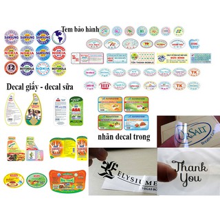 In tem / nhãn dán theo yêu cầu