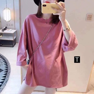 Áo xẻ cạnh trơn thụng Tr&Đ