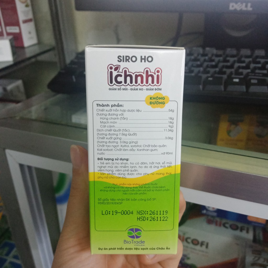 Siro ho Ích Nhi không đường 90ml