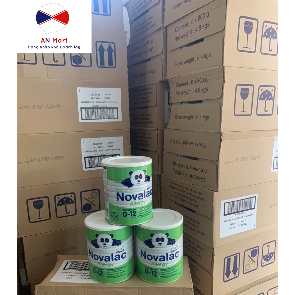 Sữa Novalac  Allergy Premium Infant Formula Nhập Khẩu Nội Địa Úc Hộp 800g Cho Trẻ Dị Ứng Đạm Sữa Bò Hàng Bay AirCargo