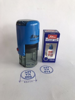 Combo Dấu R524 (24mm)+ mực xanh/đỏ 10ml
