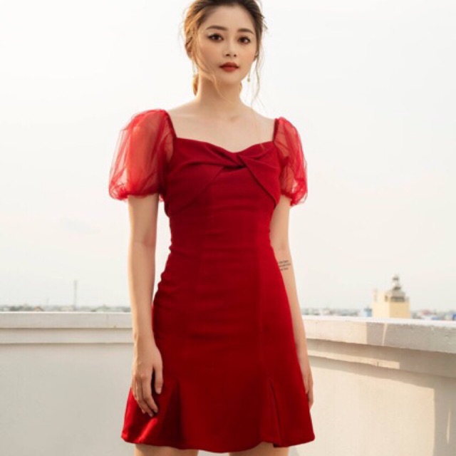 ĐẦM ĐỎ TAY LƯỚI - ĐẦM XOÈ - ĐẦM DỰ TIỆC