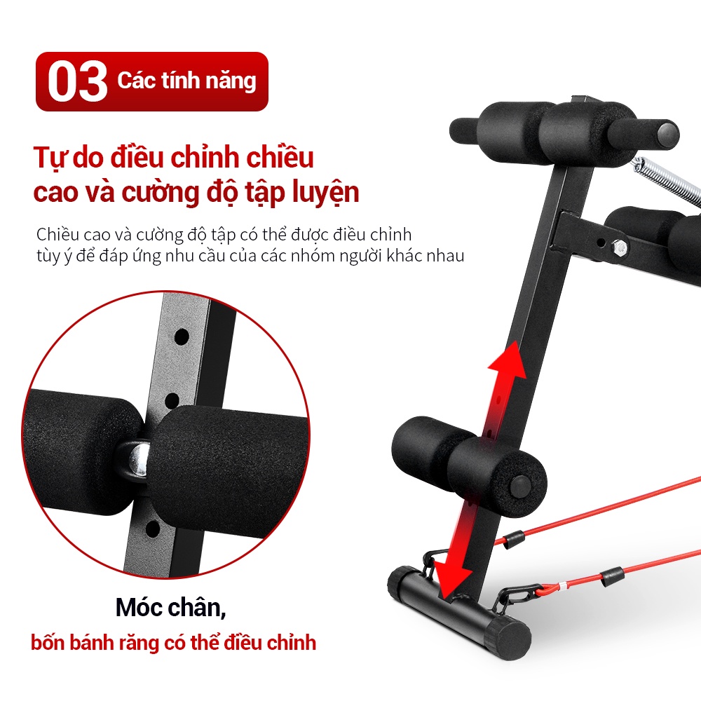 OneTwoFit Ghế tập bụng đa chức năng Ghế tập bụng Thiết bị tập thể dục tại nhà OT184