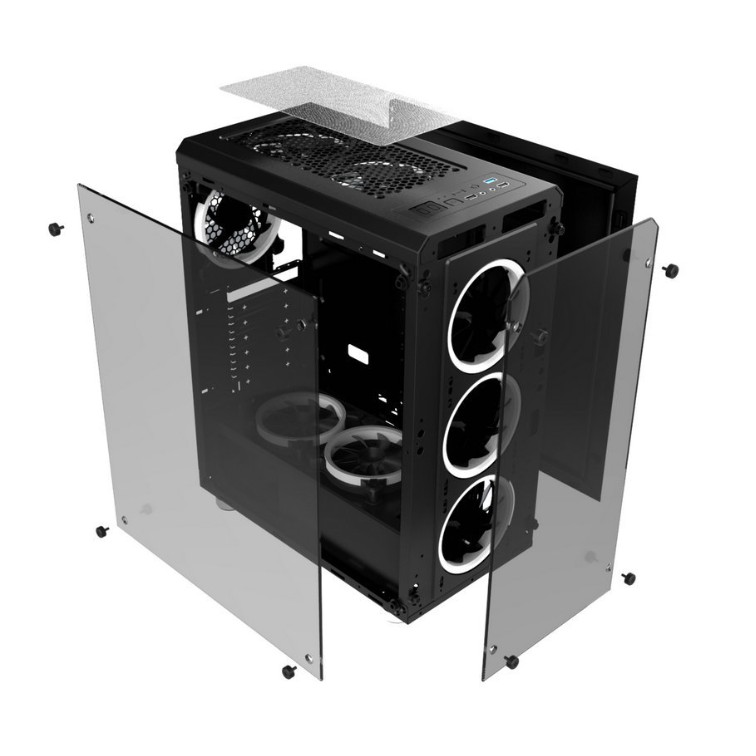 [Xả Kho - Thanh Lý] Vỏ Case RuBik II ( Thùng Máy Tính ) Sự kết hợp hoàn hảo với Fan RGB 366 hiệu ứng | BigBuy360 - bigbuy360.vn