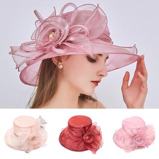 Mũ tròn vành họa tiết hoa thời trang đi biển dành cho nữ