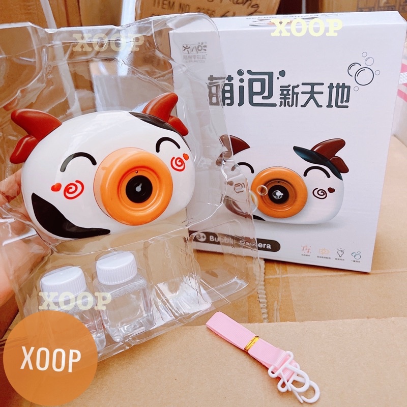 Đồ chơi ! Máy bò sữa thổi bong bóng có nhạc đèn cho bé