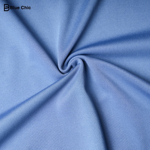 Áo Polo Nữ Màu Xanh Ghi Đá BLUECHIC Cổ Bẻ Vải Poly Cá Sấu Co Giãn Dáng Công Sở Trẻ Trung NF020