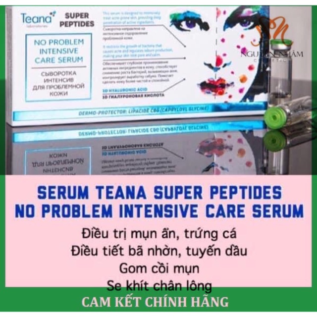 Serum TEANA Super Peptides No Problem Giảm mụn ẩn, mụn trứng cá | BigBuy360 - bigbuy360.vn