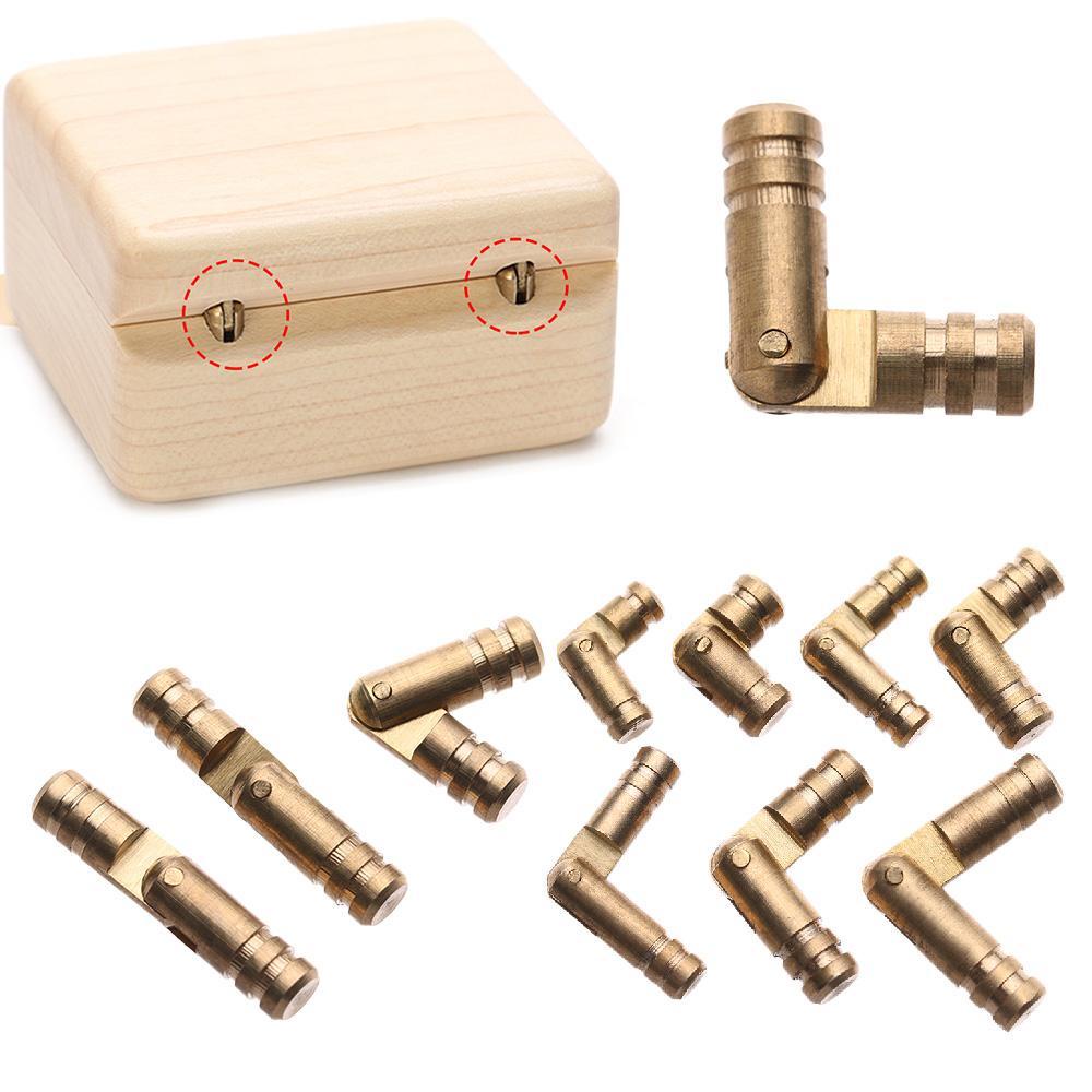 LONTIME Set 10 Bản Lề Mini Bằng Đồng Nguyên Chất Dùng Để Nối Thùng Rượu / Hộp Gỗ