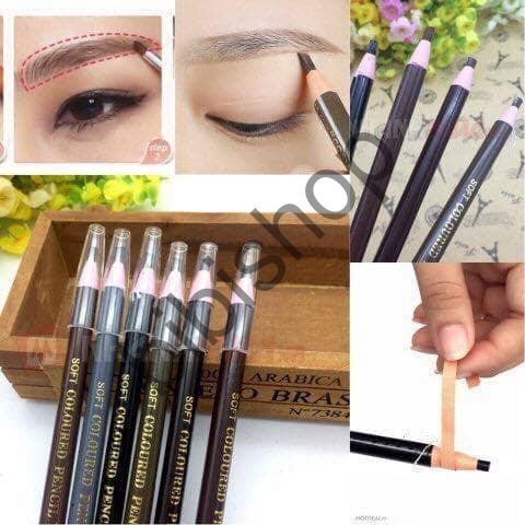 combo hộp 12c chì xé kẻ mày màu đen và nâu đen tự nhiên | BigBuy360 - bigbuy360.vn