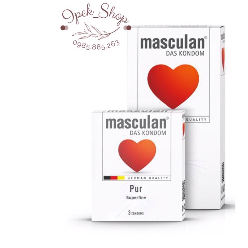 Bao cao su  MASCULAN Đức siêu mỏng trơn - Hộp 10 Pcs - Ipek_Shop