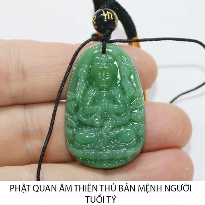 Vòng cổ mặt phật bản mệnh 12 giáp - Phật Quan Âm Thiên Thủ - cầu tài lộc, bình an may mắn