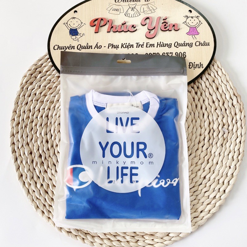 BỘ ĐÙI THỂ THAO TRẮNG XANH MINKY CHẤT COTTON 100% (SP001460 )