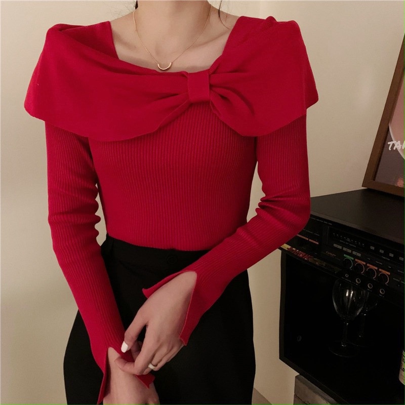 Áo len IELGY chui đầu cổ tròn thời trang dành cho nữ