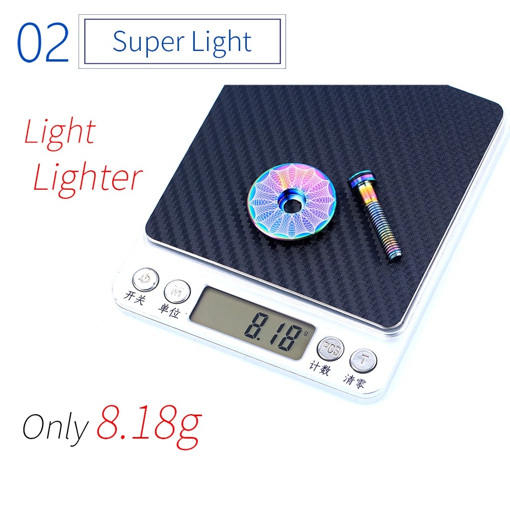 Nắp Đậy Đầu Trục Xe Đạp Leo Núi Bằng Hợp Kim Titan 28.6mm 1 1/8"