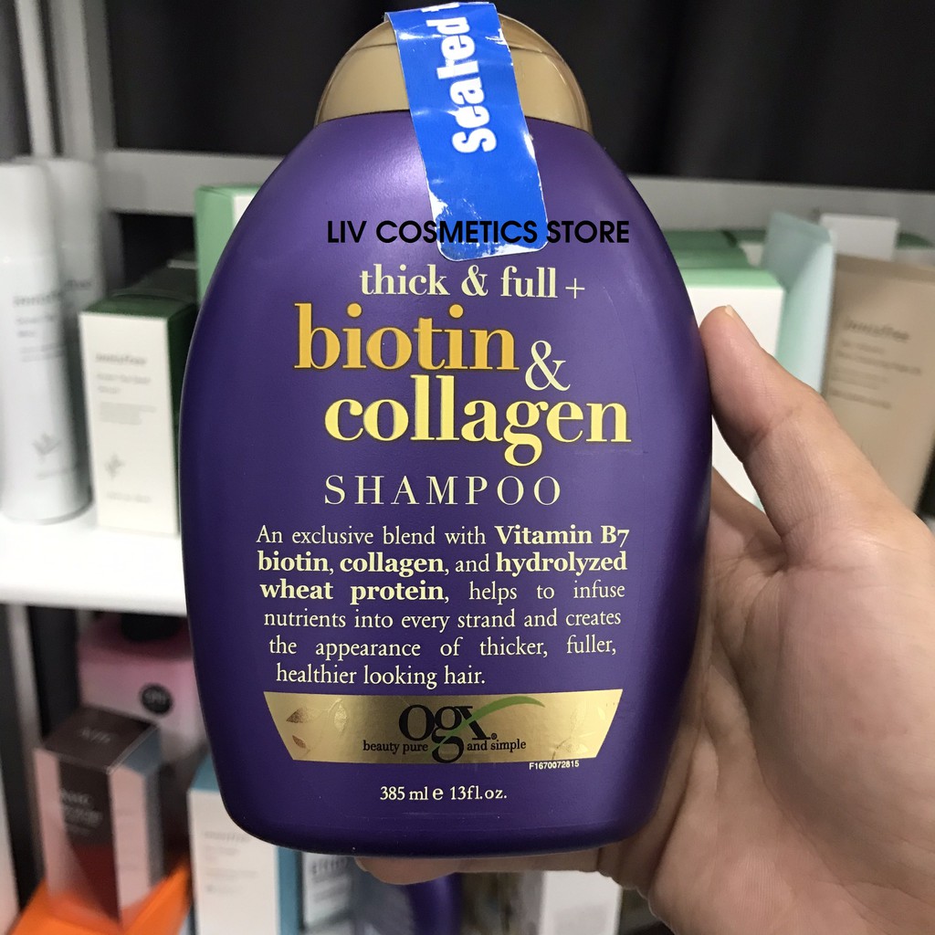 Dầu gội xả Organic Thick and Full Biotin and Collagen