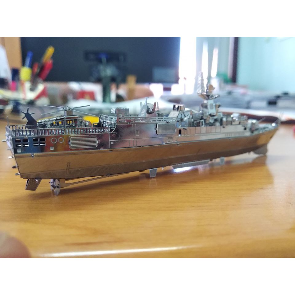 Mô Hình Kim Loại 3D Lắp Ráp Tàu Hộ Vệ Tên Lửa Type 56 [ Chưa Lắp]