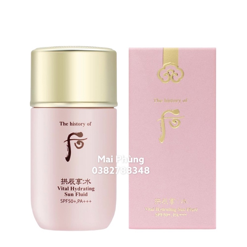Kem chống nắng Whoo hồng Vital Hydrating Sun Fluid