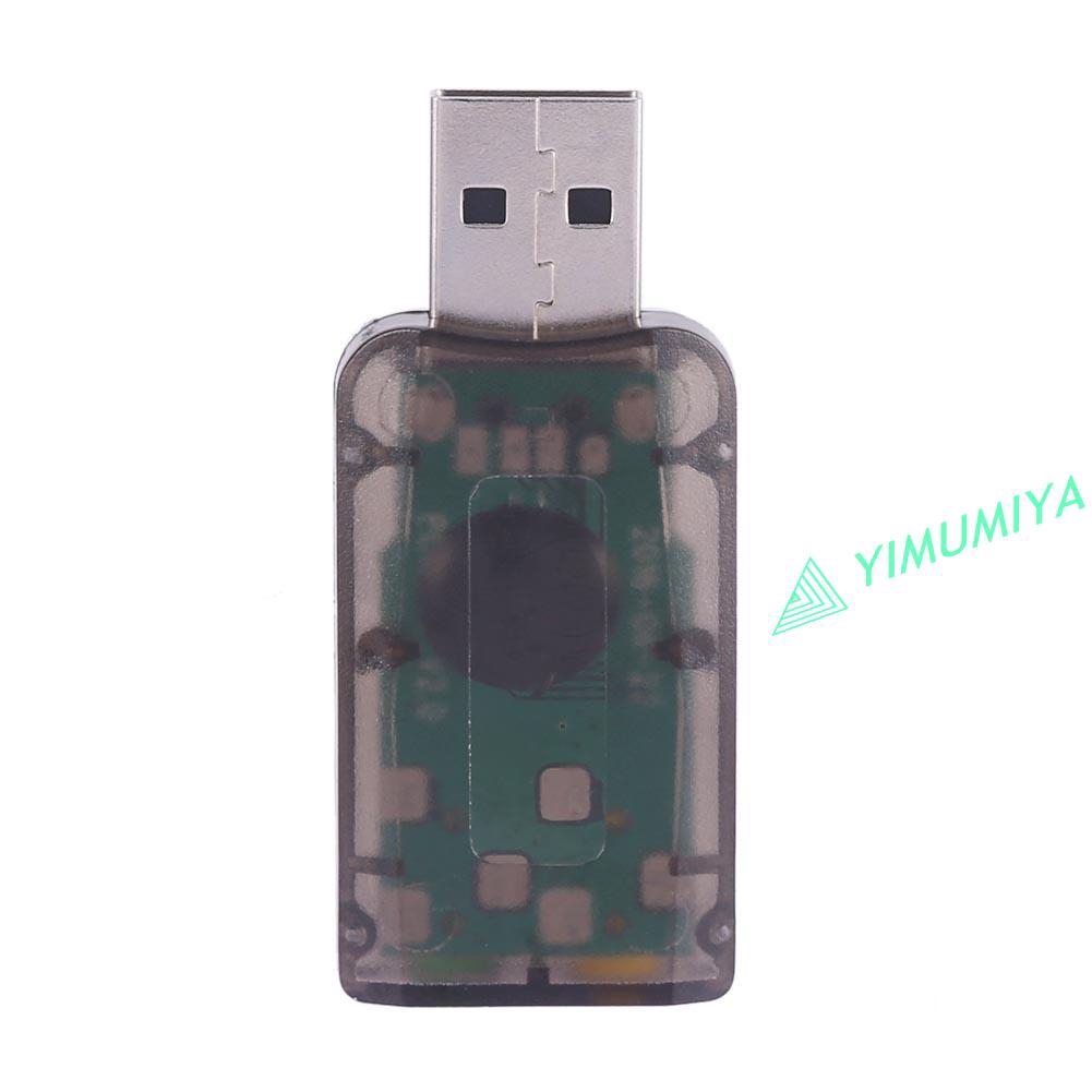 Card âm thanh chuyển đổi đầu USB 5.1 CH 3D cho máy tính laptop