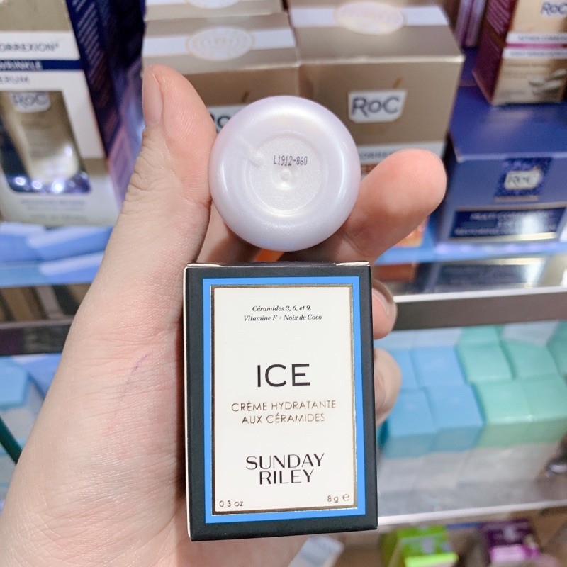 Kem dưỡng ẩm da khô Sunday Riley - ICE Ceramide Moisturizing Cream /TRIAL SIZE ( 8g )