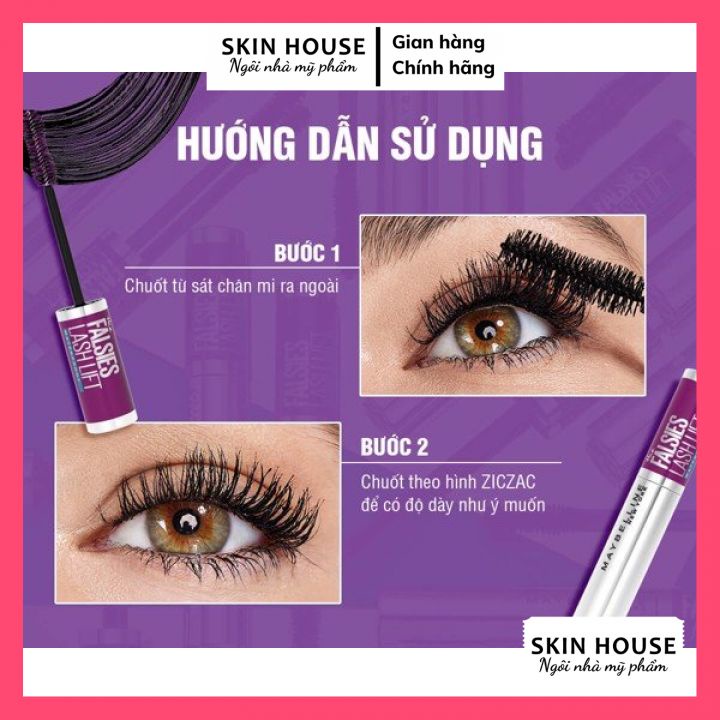 Mascara Maybelline New York Falsies Lash Lift Uốn Mi, Nâng Mi và Làm Dày Mi 8.6ml